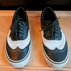 Vans Lace Up Leather Wingtip Sneakers